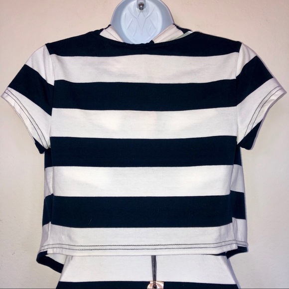 NWT GIORGIA White/Blue Striped Dress - Picture 7 of 8